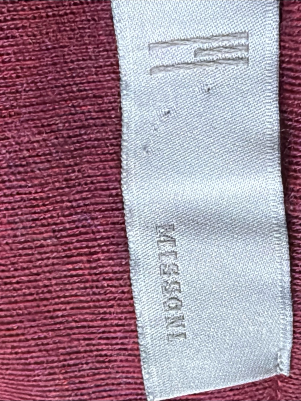 M by Missoni Burgundy Fringe-Trim Button Cardigan - Picture 6 of 8